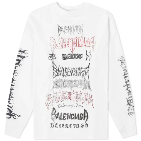 Metal Logo Long Sleeve Tee