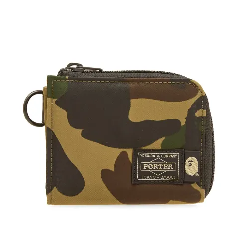 A Bathing Ape x Porter 1st Camo Mini Wallet