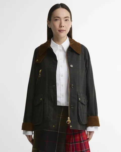 Marena Check Waxed Jacket