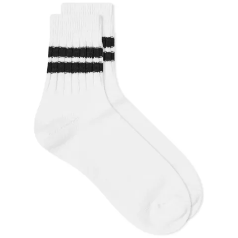Slub Line Quarter Sock