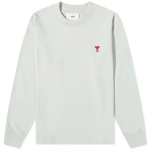 AMI Long Sleeve Small A Heart T-Shirt