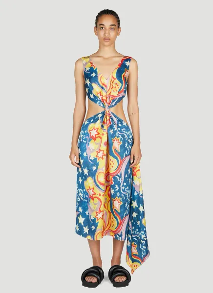Galactic Paradise Midi Dress
