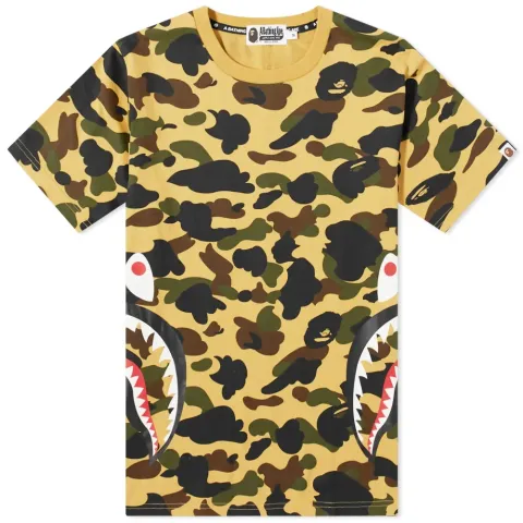 1st Camo Side Shark T-Shirt