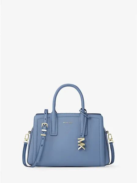 Michael Kors Laila Small Pebbled Leather Satchel