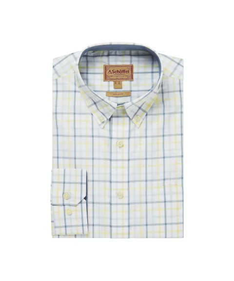 Schöffel Country Holkham Classic Shirt - Blue/Pastel Peach