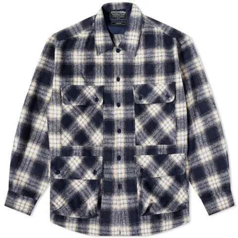 Check Multi Pocket Overshirt