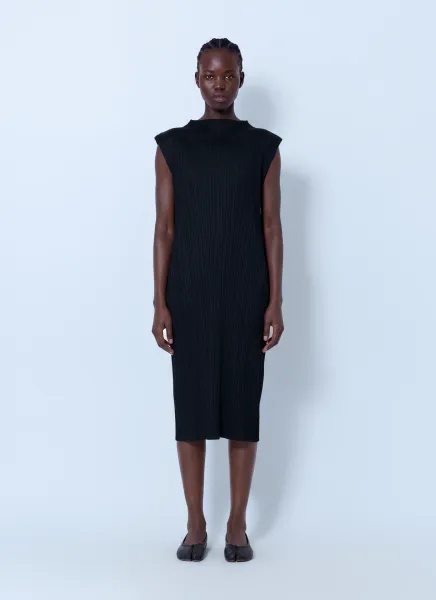 Pleats Please Issey Miyake July Pleated Midi Dress