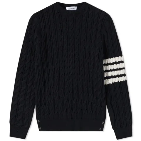 4 Bar Cable Crew Knit
