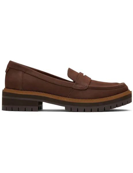 Cara Leather Loafers Dark Brown