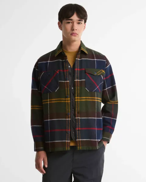 Hayfield Tartan Oversized Long-Sleeved Shirt