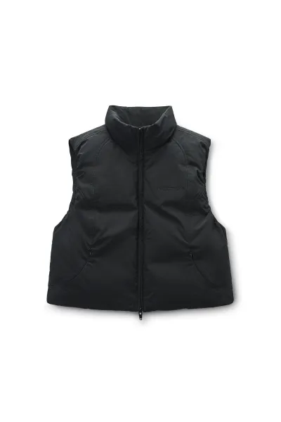 Black Essential Puffer Vest