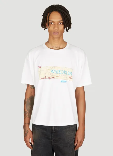 Pulled Neck Short Sleeve T-Shirt