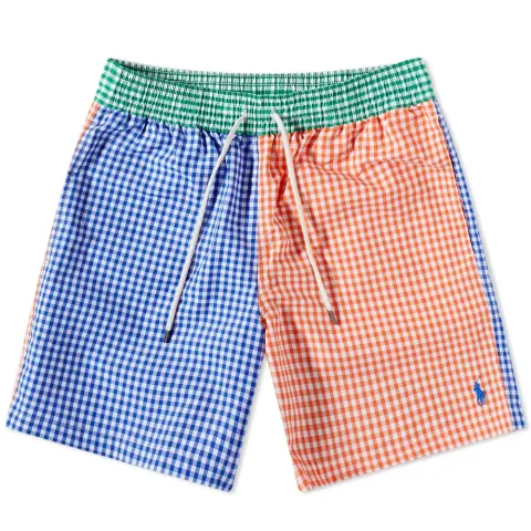 Funmix Gingham Check Traveller Swim Short