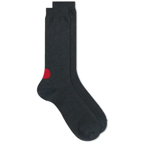 Back Japanese Flag Sock