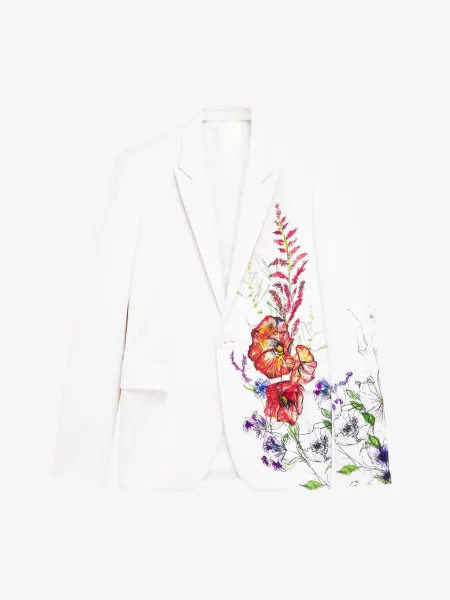 Meadow Floral Single-breasted Jacket
