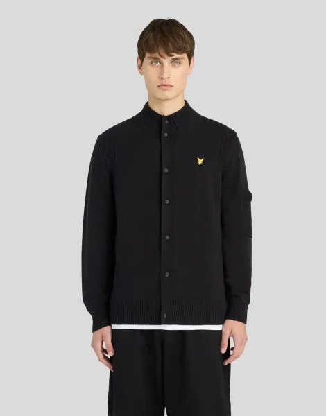 Lyle & Scott Rib Detail Button Cardigan
