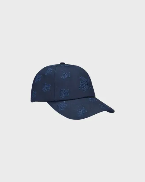 Vilebrequin Embroidered Cap Turtles All Over