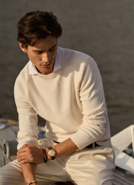 Cotton Crew-Neck Jumper