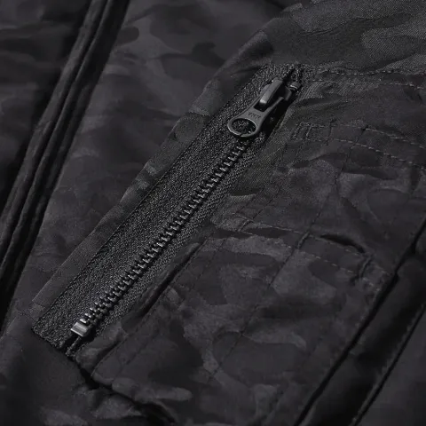 Black Reversible MA-1 Souvenir Jacket