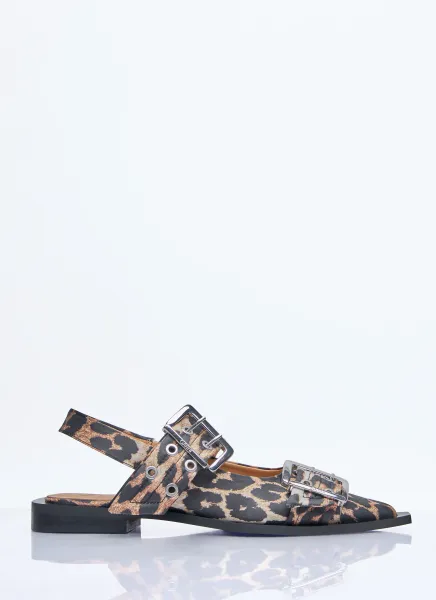 Feminine Buckle Ballerina Flats