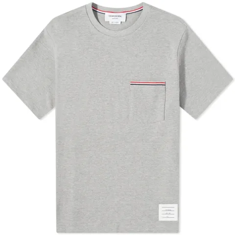 Oversized Stripe Pocket T-Shirt