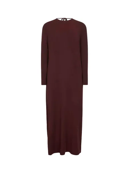 Women's Purple Dark Stretch Jersey Dea Long Dress