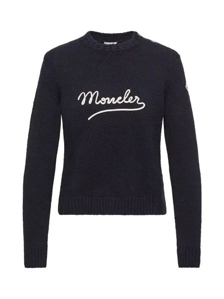 Women Girocollo Jumper Navy Blue