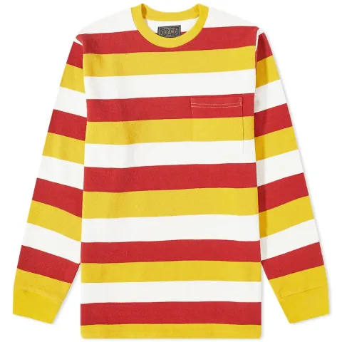 Long Sleeve Stripe Pocket T-Shirt