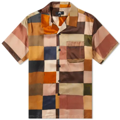Painted Check Silk Shirt