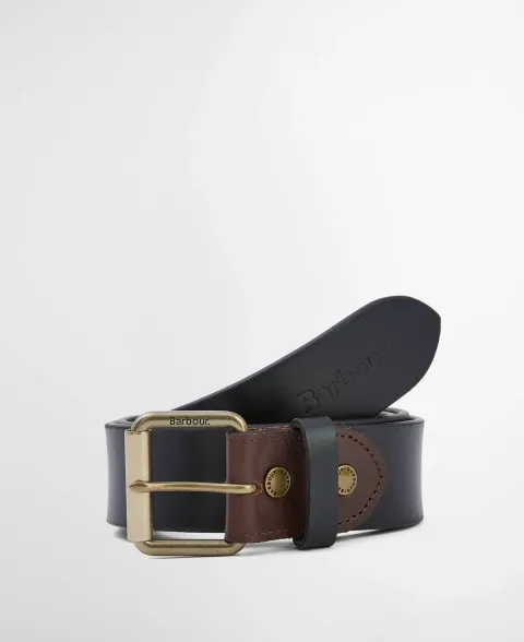 Contrast Leather Belt