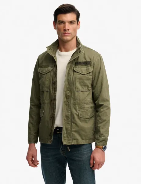 Superdry & Co Pure Cotton Utility Jacket Green