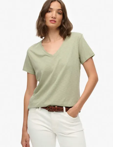 Superdry & Co Cotton Rich V-Neck T-Shirt