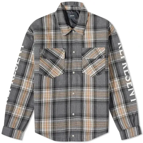 Quilted Flannel Shirt Jacket