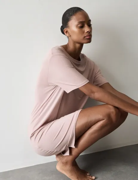 Autograph Modal Rich Mini Nightdress Mallow