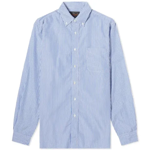 Button Down Block Stripe Shirt