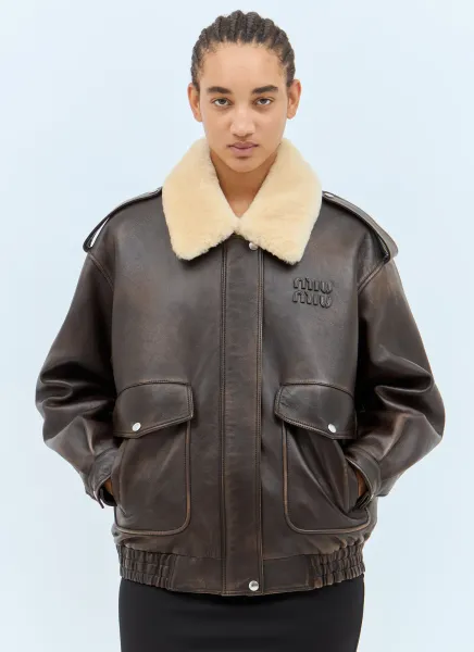 Padded Leather Jacket
