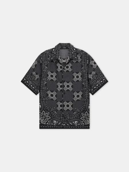 MA CHECK CAMP SHIRT - Black