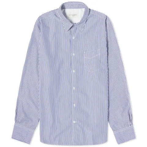 Officine Générale Benoit Stripe Poplin Shirt