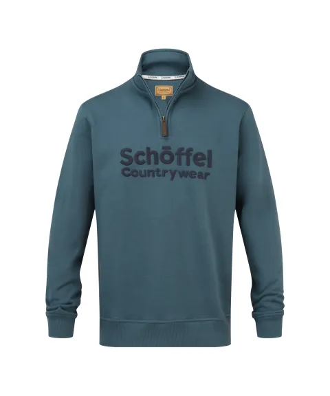 Schöffel Country Bude Quarter Zip Sweatshirt - Deep Ocean Blue