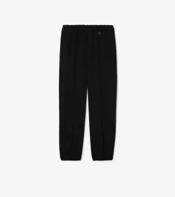 Wool Jogging Pants in Black