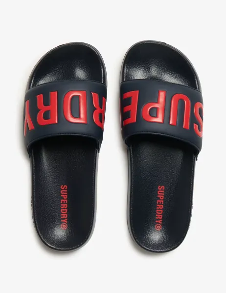 Superdry & Co Pool Sliders Navy