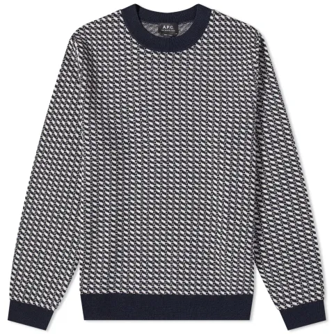 A.P.C. David Jacquard Crew Knit