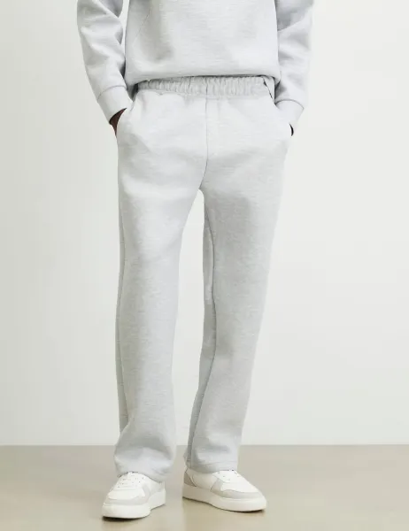 River Island Elasticated Waist Pure Cotton Joggers Grey Marl
