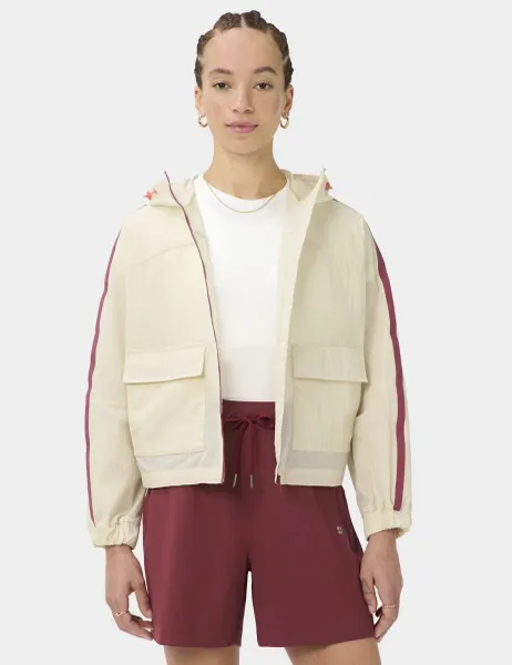 Sweaty Betty Ripstop Patch Pocket Lightweight Jacket Soft White