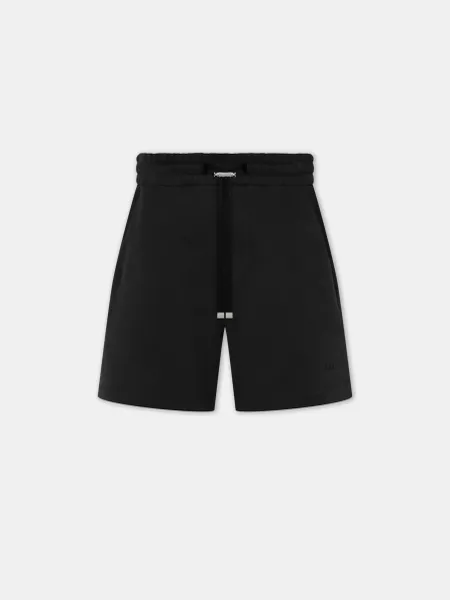 EMBROIDERED SHORT - Black