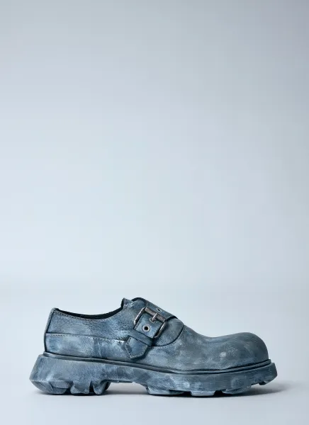 Buckle Leather Shoes