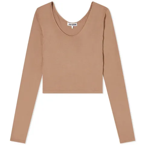 Long Sleeve Scoop Neck Top