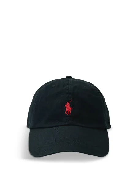 Polo Ralph Lauren Sports Logo Cap Black Cotton