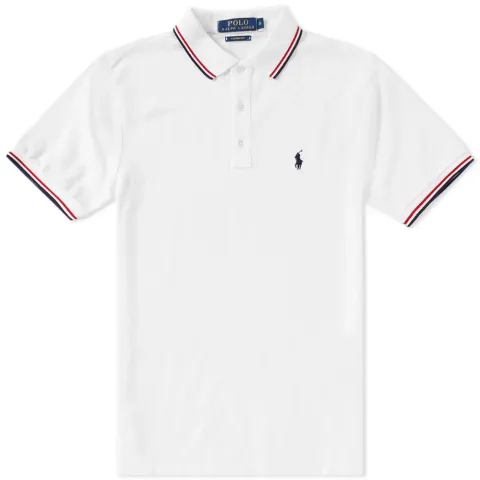 Tipped Tricolor Polo