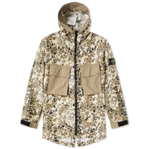 Alligator Camo Light Cotton Nylon Rep Hooded 4 Pocket Jacket